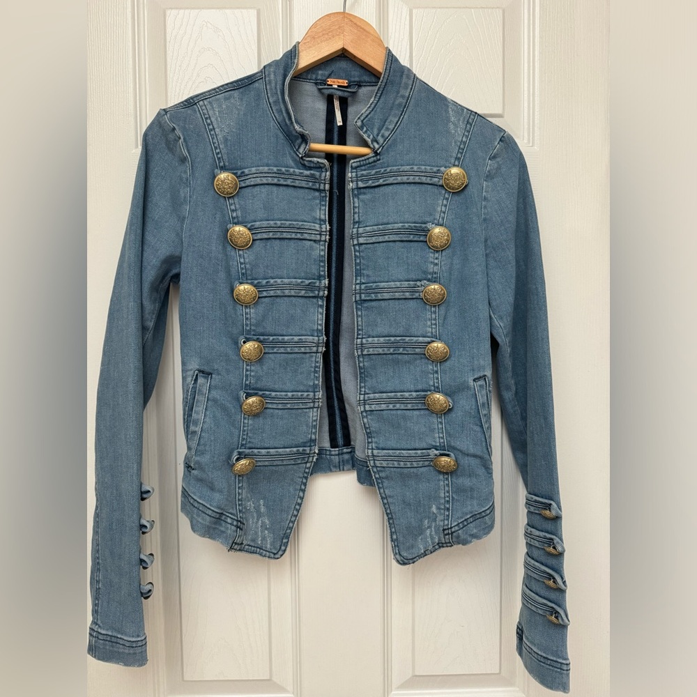 Free People jean jacket, Size XS
